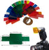 Universal Flash Gels Lighting Filter WS-1 20 pcs Combination Kits for Camera Flash Light...