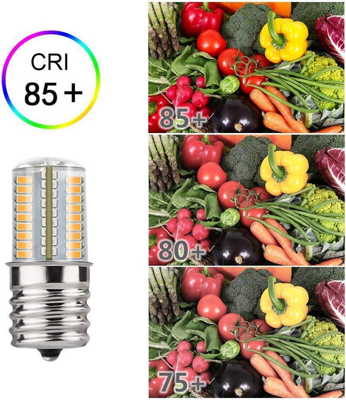 DiCUNO E17 LED Bulb Dimmable, Under Microwave Oven Appliance Light, 4W (30W Incandescent Equivalent), Warm White 3000K, AC110-130V for Stove Top L...