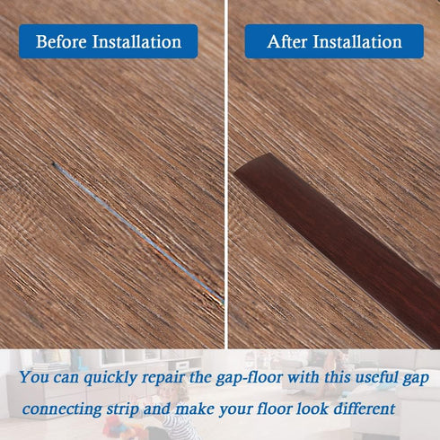 Floor Transition Strip Floor Cover Strips Self Adhesive Flooring Transitions Laminate Floor Strip 2" Wide Vinyl Floor Flat Divider Strip Elegant W...