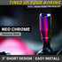 Neo Chrome Manual Gear Shift Knob | Automatic Buttonless Shifter Knobs | Gear Stick Shift Knobs | Gear Shifter Knob Manual 6 Speed 5 Speed Car...