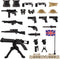 Military Weapons Pack 24 Pcs UK Accessories Kits Toys, Army Equipment Gear WW2 Guns for Boys 6+, Compatible with Mini Figure of Major Brand...