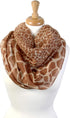 Mixed Animal Prints Infinity Head Wrap Lightweight Fashion Scarves...