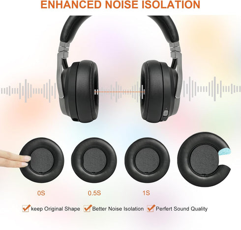 GVOEARS Ear Pads for Corsair Virtuoso RGB Wireless SE XT Gaming Headset, Upgraded Replacement Earpad Cushions with Durable Leather, Thick Foam......