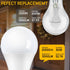 250-300W Equivalent LED Light Bulbs, 3000 Lumens Warm White 3000K 30W A30 LED Bulbs for Garage, Warehouse, Workshop, Commercial, Hotel, Backyard, ...