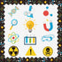 98Pcs Science Classroom Bulletin Board Decorations with Borders,Science Classroom Decor Paper Cutouts Teacher Must Haves Science Theme Back to Sch...