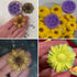 2PCS Sunflower Flowers Silicone Molds for Cake Topper Decoration, Premium Fondant Mold for DIY Chocolate Candy Jelly Resin Clay Crafts Mould Baby ...