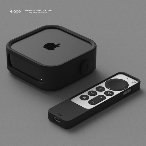 elago Apple TV Mount 4k 3rd Generation- 3 Mount Options (Magnet, Hang, Screw), Compatible with 2022 Apple TV 4K 3rd Generation/Fit size, Prevents ...