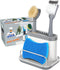 MR.SIGA Sink Caddy, Kitchen Sink Organizer Sponge Brush Holder with Drip Tray, White & Gray...