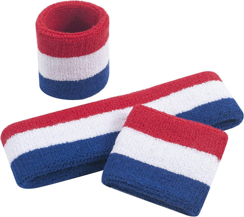 ONUPGO Kids Sweatbands Toddler Headband Wristband Set - Athletic Cotton Baby Sweat Band for Kids Youth Baby (1 Headband + 2 Wristbands)...