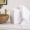 DG Collections 100% Cotton Flour Sack Towels – 12 Pack, 27x27 Inches, White, Lint-Free, Pre-Washed, Hemmed Edges – Reusable Kitchen Towels for Cle...