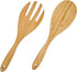 12 Inch Bamboo Wood Salad Servers, Cooking Utensils - Spoon and Fork...