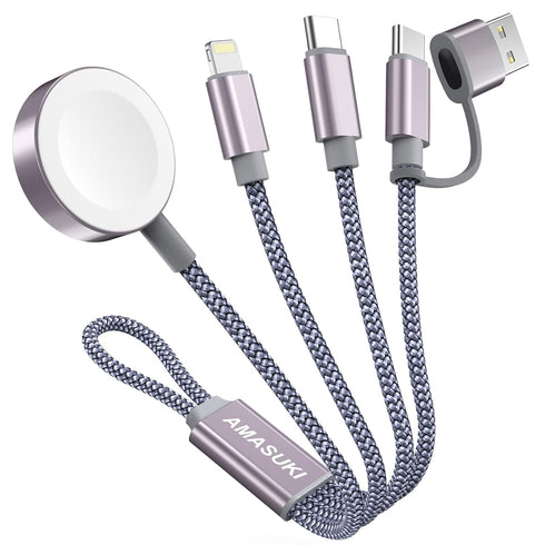 ?????????? ??.???????? 3 in 2 USB C Cable for Apple Watch Charger iPhone Charger USB A/C Multi Fast Charging Cable Compatible with iWatch Ultra/SE...