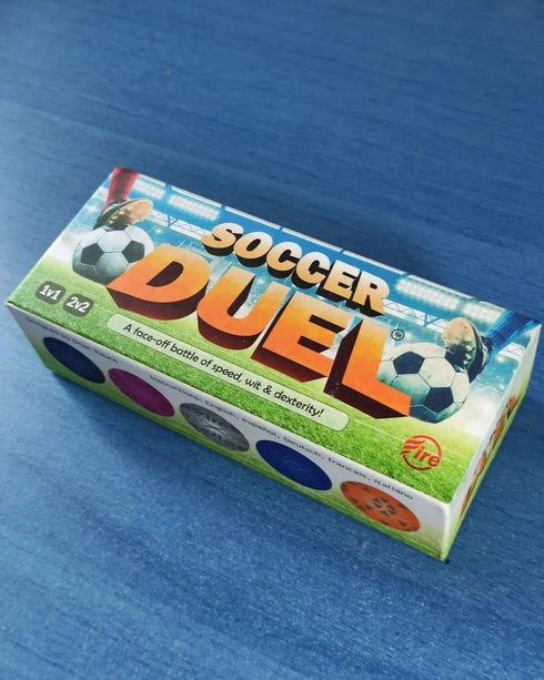 Soccer Duel | Action-Based Soccer Game | Strategy Game | Puzzle Game | Soccer Theme | Ages 5+ | 2 Players | Average Playtime 10 Minutes | Made...
