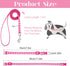 2 Packs Dog Collar and Leash Set, Puppy Collar and Lead Set Quick Release Buckle Adjustable Paw Print Puppy Collar Soft Nylon Pet Collar for Puppy...