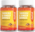 Turmeric Curcumin Gummies 500mg for Adults, with Black Pepper, Ginger Root, Vitamine C, Low Sugar Fruit Gummies, Orange Flavor - 120 Gummies...