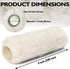 6pcs Paint Roller Covers 9 Inch x 3/4" Nap, High Capacity Lambswool Roller Covers for Paint Rollers, Naps for Paint Roller Brush, House Painting S...