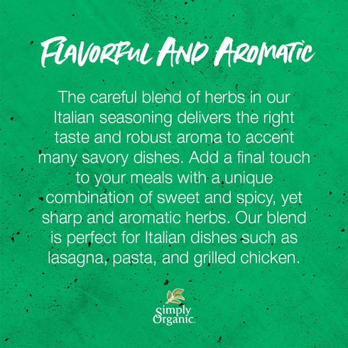 Simply Organic Italian Seasoning, Certified Organic | 0.95 oz | Pack of 3...