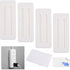 Self Adhesive Power Strip Holder 4 Pack - No Drill Extension Block Wall Mount Fixator - Easy to Install Sliding Design - for Home, Kitchen, Office...
