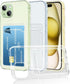 Case compatible with iPhone 15 Plus, Clear Phone Case with Card Holder Shockproof Slim Cover compatible with iPhone 15 Plus - Transparent...