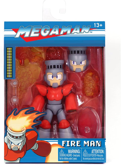 Mega Man 4" Fire Man Action Figure, Toys for Kids and Adults...