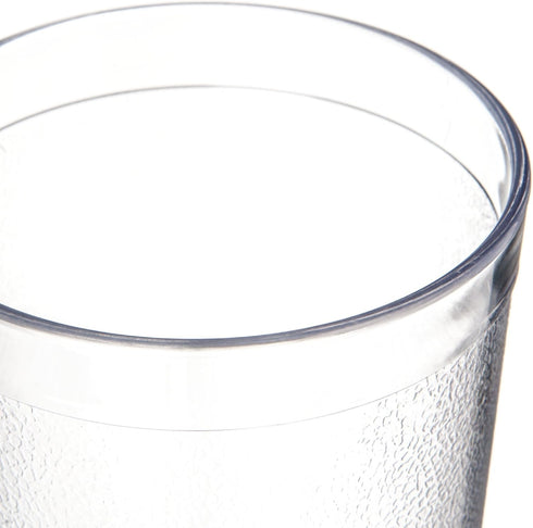 Carlisle FoodService Products 52168107 Stackable ShatterResistant Plastic Tumbler, 16 oz., Clear (Pack of 6)...
