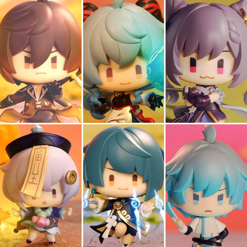 KOOLIYA Genshin Impact Figure - Battle Stance Liyue Edition - 6 Designs, Capsule Toy Ornaments Best Gift Collection for Anime Game Fans (6 Designs...