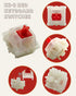 gateron Milky Red Switches for Mechanical Keyboard Silent Tactile Keyboard Switches 5 Pin Milky Yellow Linear Mechanical Switches 45gf...