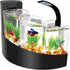 10W Super Slim Aquarium Fish Tank 5730 LED Light Clip-on Lamp Aquatic Plant Lighting (Black Body White+Blue Light)...