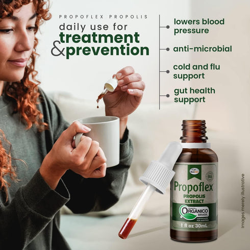 Propoflex Organic Green Propolis Extract - High Artepillin-C Levels, Antioxidant-Rich Supplement for Overall Wellness - Natural & Kosher-Friendly ...