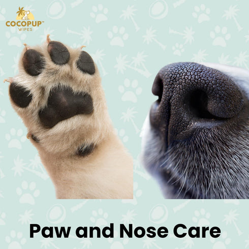 Dog Teeth Cleaning Wipes Ear Nose Paws Fur Cleaner Pure Coconut Oil...