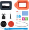 Windslayer Cover Muffler + Floaty Case + Screen Protector for GoPro Hero 12 11 10 9, Floating Case with Screw and Adhesive Anchors for Snorkeling,...
