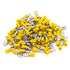 Baomain 1/4" Female quick disconnects vinyl Insulated Spade Wire Connector Electrical Crimp Terminal 12-10 AWG Yellow (200PCS)...