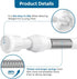 AIZESI Spring Tension Curtain Rods Short Tension Rod (White,17" to 28"-2Pcs)...