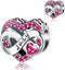 July Birthstone Charms 925 Sterling Silver fit for Bracelet Necklace Mother's Day (7-July)...