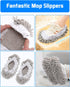 8 Pcs Mop Slippers Socks Floor Cleaning,Microfiber Shoe Covers dust Washable Reusable for Woman Man House Kitchen (Grey)...