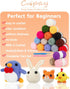 Coopay 25gx18 Colors Crochet Yarn Pack with Crochet Hooks (3mm+4mm), 1377yd Acrylic Yarn for Crochet Animal Kit, Multicolor Yarn Set 4ply Soft Yar...