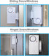 WSDCAM Wireless Door Alarm with Remote 2 Pack, Battery Included, 105 dB Loud Pool Door Alarm, Wireless Door Open Alarms Sensor for Kids Safety Hom...