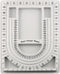 1Pc Bead Tray Necklace Design Board 32x24cm Gray Flocked Bead Design Board for Jewellery Making...