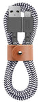 Native Union Belt Cable USB-C to USB-A - 4ft Ultra-Strong Charging Cable with Leather Strap Compatible with iPhone 15, Samsung Galaxy Z Fold 5, Fl...