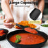 Large Silicone Cooking Spoons Set, Heat Resistant Big Serving Spoon, Nonstick Kitchen Long Spatula with Wooden Handle, Dishwasher Safe Cookware fo...