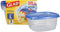 Glad GladWare Tall Entrée Food Storage Containers | Large Square Containers for Food Hold up to 42 Ounces of Food, 3 Count | Strong and Sturdy Lar...