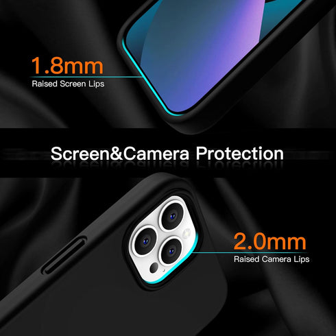 xiwxi Silicone Magnetic Case for iPhone 13 Pro Max Case, Built-in Ultra Magnets Compatible with Magsafe Wireless Charging Microfiber Lining Liquid...