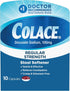 Colace Regular Strength Stool Softener, 100 mg Capsules, 10 Count, Docusate Sodium Stool Softener for Gentle, Dependable Relief...