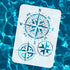 FINGERINSPIRE Compass Painting Stencil 11.7x8.3 inch Hollow Out 3 Style Vintage Compass Craft Stencil Reusable Nautical Drawing Template for DIY S...