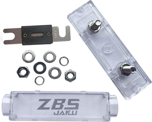 250A Inline Fuse Holder, 0/2/4/8 Gauge AWG ANL Fuse Block Holder with 250 Amp ANL Fuses for Car Audio Amplifier (2 Pack)...
