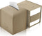 Tissue Box Cover 5X5X5'' PU Leather Tissue Holder Square Tissue Cube Box Organizer for Bathroom Vanity Countertop, Car, Night Stands, Office, Home...