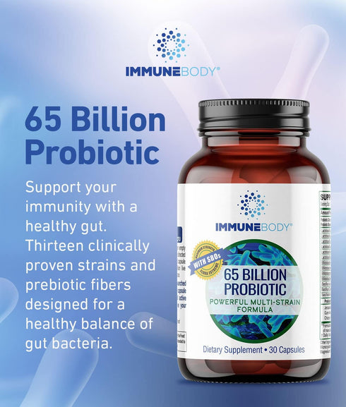 Ultimate Digestive Health Probiotic - 65 Billion CFU, 13 Probiotic Strains, SBOs, Prebiotic | Immune Support | Men & Women | Digestive Health Prob...