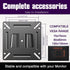 Monitor Wall Mount for Most 14-24 Inch Wall Mount Bracket Fit Camper Boat Trailer 13 15 17 19 21" Screens Ultra Slim Small Monitor Mount VESA Up t...