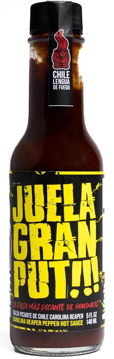 JUELAGRANPUT!!! Super Hots Hot Sauce - Award-Winning Carolina Reaper and Chipotle Blend, Smoked Garlic, Intense Heat...