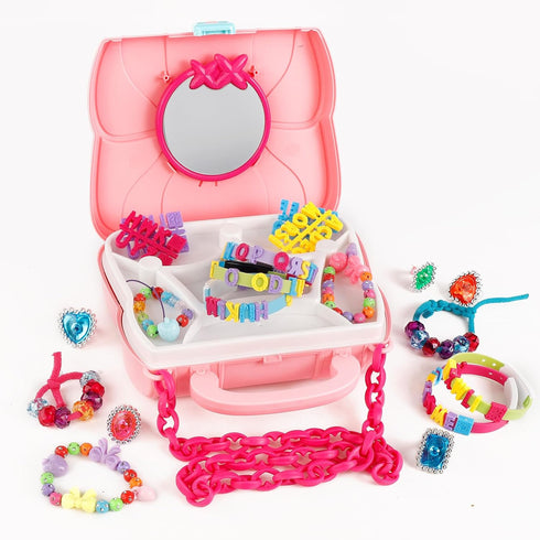 YouCute Bracelet Making Kit Toys Ages 6 7 8 9 10 11 12 Year Old Girl Birthday Gifts Ideas Present Kids Travel Activity Crafts Arts Kit Crafts Stri...